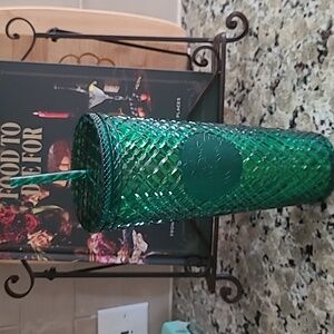 Starbucks Emerald Green 24 ounce Diamond Cold Cup